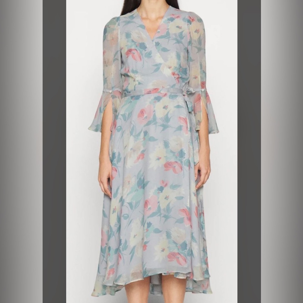 Polo by Ralph Lauren NWOT-Size 4 midi wrap dress